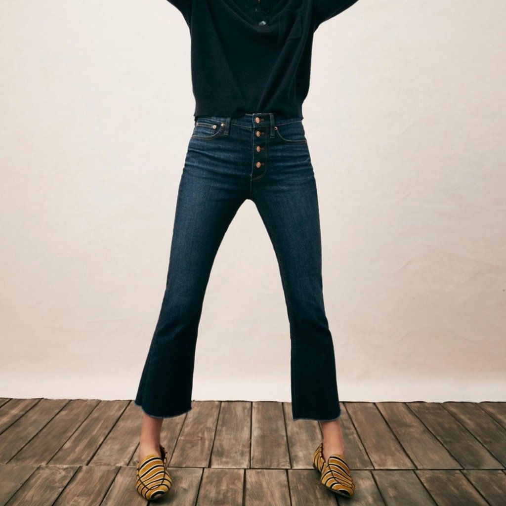 J. Crew Women's Euc 9” Billie Demi Boot Crop Jeans | Size 31